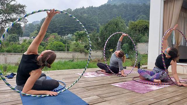 4 Journée privée de yoga aérien Retrait à Milpas Altas, Guatemala