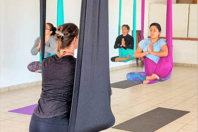 4 Journée privée de yoga aérien Retrait à Milpas Altas, Guatemala